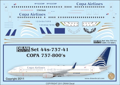 1:144 COPA Panama Boeing 737-800
