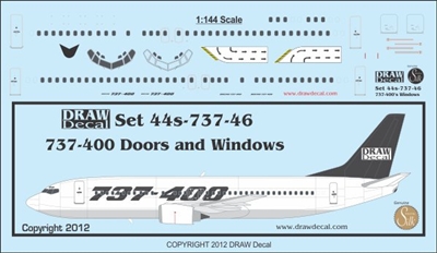 1:144 Boeing 737-400 Doors and Windows