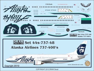1:144 Alaska Airlines Boeing 737-400