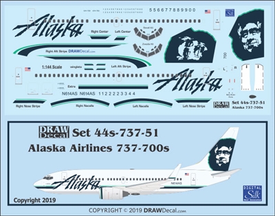 1:144 Alaska Airlines Boeing 737-700