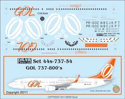 1:144 GOL Brasil Boeing 737-800