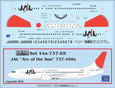 1:144 JAL Express Boeing 737-400