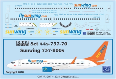 1:144 Sunwings Boeing 737-800