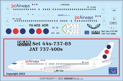 1:144 JAT Airways Boeing 737-400