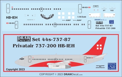 1:144 PrivatAir Boeing 737-200