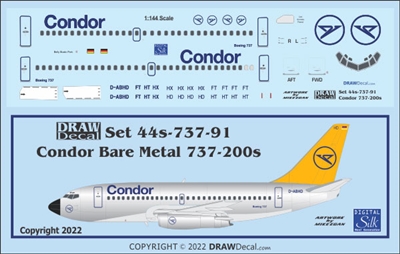 1:144 Condor (metal cs) Boeing 737-200
