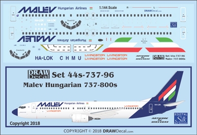 1:144 Malev Boeing 737-800
