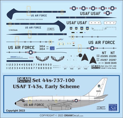1:144 USAF (older cs) Boeing T.43A (737-200)