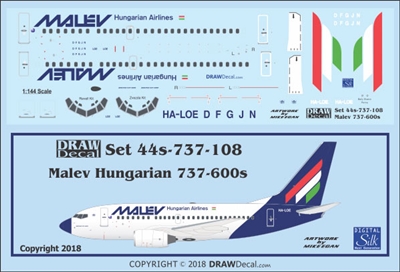 1:144 Malev Boeing 737-600