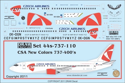 1:144 CSA Czech Airlines Boeing 737-400