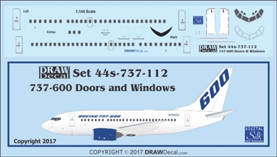 1:144 Boeing 737-600 Doors, Windows & Details