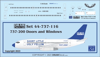1:144 Doors & Windows, Boeing 737-200