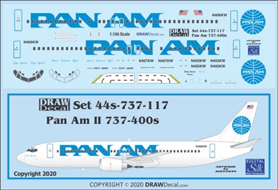 1:144 Pan Am Boeing 737-400