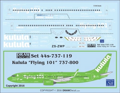 1:144 Kulula 'Flying 101' Boeing 737-800