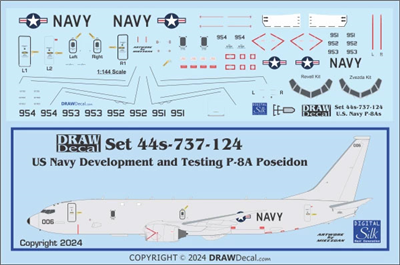 1:144 U.S. Navy Boeing P-8A Poseidon Development & Testing Fleet