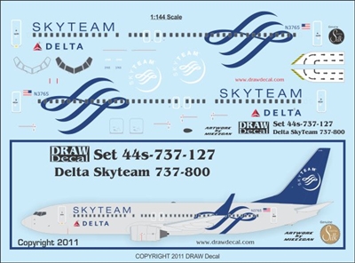 1:144 Delta 'Skyteam' Boeing 737-800