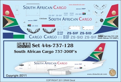1:144 South African Cargo Boeing 737-200F