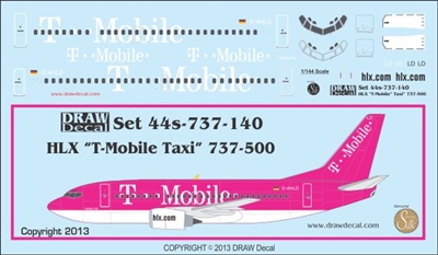 1:144 Hapag Lloyd Express 'T-Mobile Taxi' Boeing 737-500