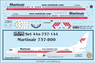 1:144 Martinair Holland Boeing 737-800