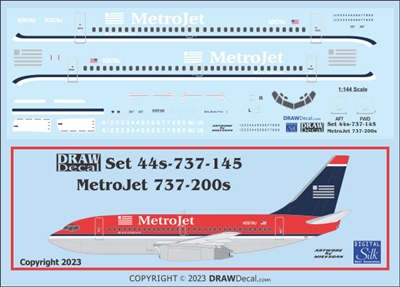 1:144 MetroJet Boeing 737-200