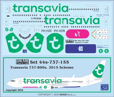 1:144 Transavia (2015 cs) Boeing 737-800