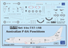 1:144 Royal Australian Air Force Boeing P-8A Poseidon