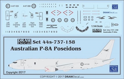 1:144 Royal Australian Air Force Boeing P-8A Poseidon