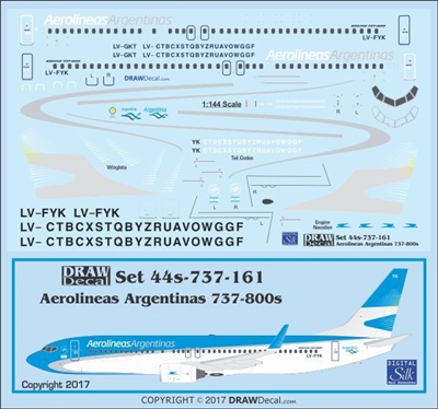 1:144 Aerolineas Argentinas Boeing 737-800