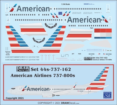 1:144 American Airlines Boeing 737-800