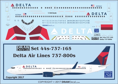 1:144 Delta Airlines (2007 cs) Boeing 737-800(W)