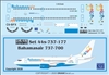 1:144 Bahamasair Boeing 737-700(W)