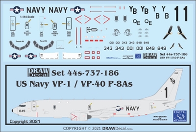 1:144 US Navy Boeing P-8A Poseidon VP-1 Screaming Eagles, VP-40 Fighting Marlins