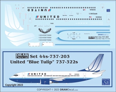 1:144 United (2005 cs) Boeing 737-300