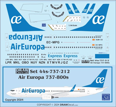 1:144 Air Europa Boeing 737-800