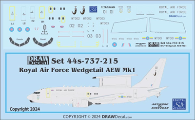 1:144 Royal Air Force Boeing E-7 (737-700) 'Wedgetail' AEW Mk 1