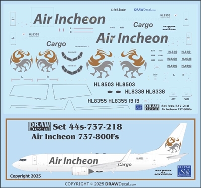 1:144 Air Incheon Boeing 737-800F