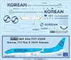 1:144 Korean Air (2025 cs)  Boeing 737-MAX8