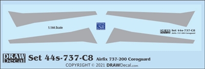 1:144 Boeing 737-200 Corogard (Airfix kit) (Two Sets)