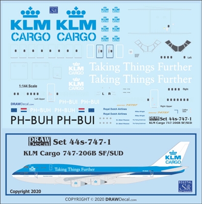 1:144 KLM Cargo 'Taking Things Further' Boeing 747-200EUD 'F'