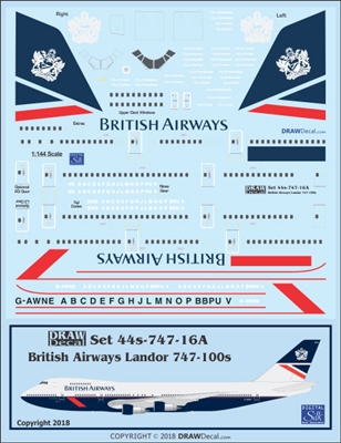 1:144 British Airways 'Landor' Boeing 747-100