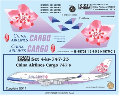 1:144 China Airlines CARGO 'Plum Blossom' Boeing 747