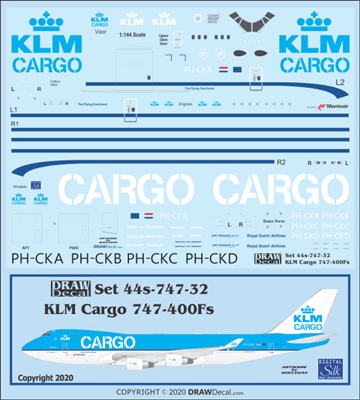 1:144 KLM Cargo Boeing 747-400ERF