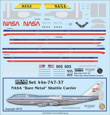 1:144 NASA Boeing 747-123 SCA, early cs