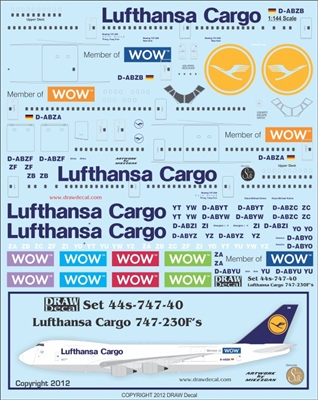 1:144 Lufthansa Cargo Boeing 747-230F