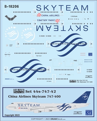 1:144 China Airlines 'Skyteam' Boeing 747-400