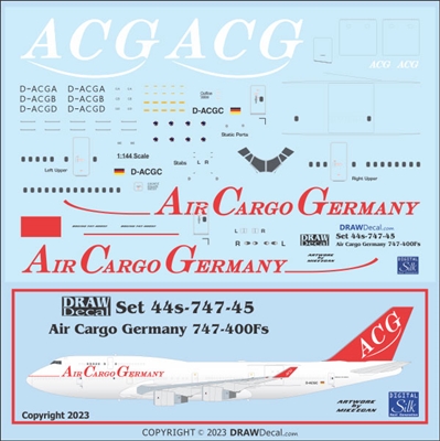 1:144 Air Cargo Germany Boeing 747-400F