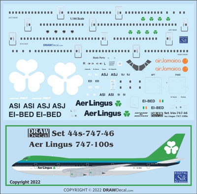 1:144 Aer Lingus (1980's) Boeing 747-100