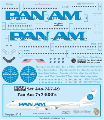 1:144 Pan Am Boeing 747-821