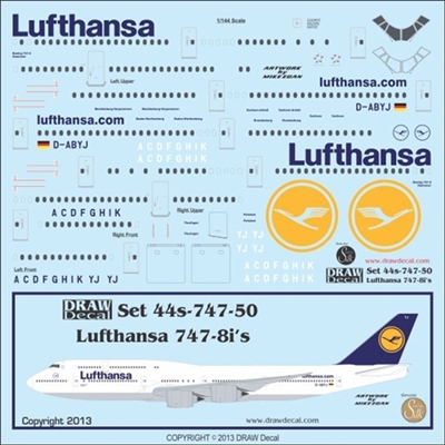 1:144 Lufthansa Boeing 747-8I