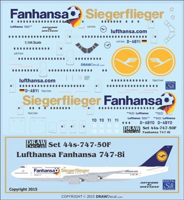 1:144 Lufthansa Boeing 747-8I 'Fanhansa'